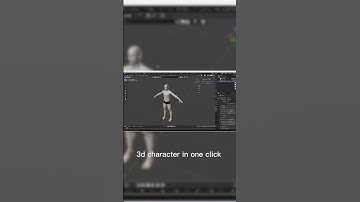 FREE 3D character in one click #blendertips #blender #MBLab #addons #character
