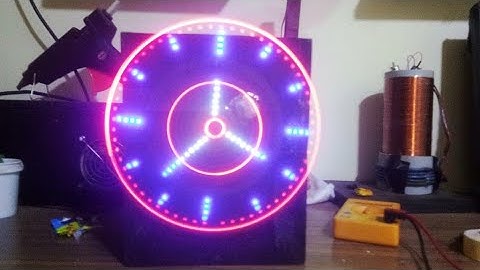 POV CLOCK using arduino nano || tech ninjA