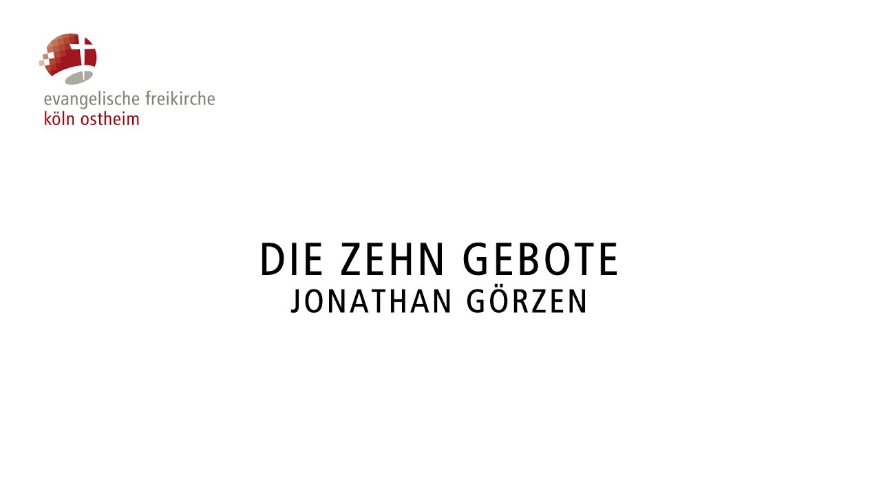Die zehn Gebote // Jonathan Görzen