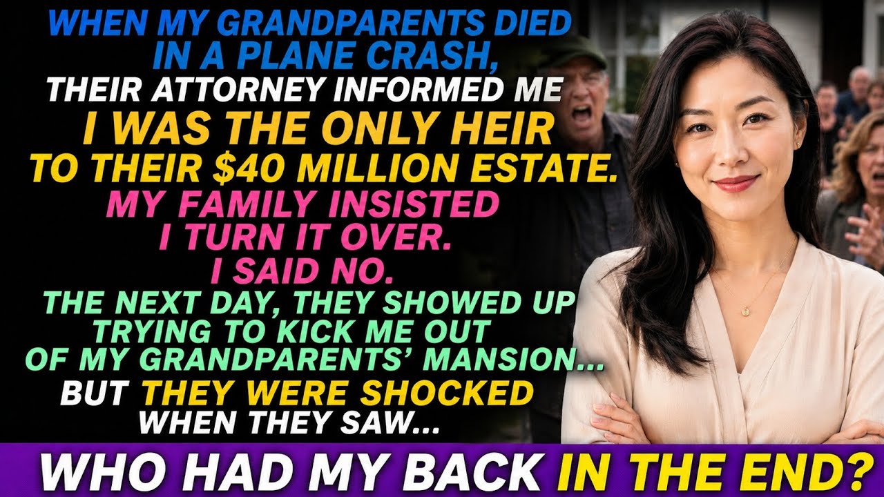 My grandparents’ will was read six days after their plane went down, and the moment the lawyer said my name, my mother laughed. Then my father called me a thief, and my brother asked about the...