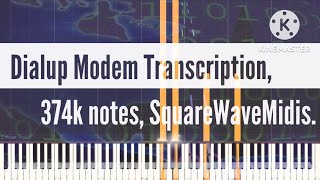 [Black Midi] Dialup Modem Transcription, 374k notes, SquareWaveMidis. screenshot 1