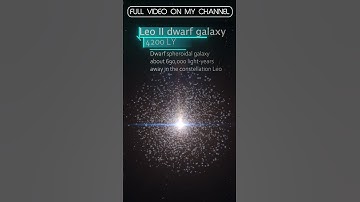 Leo II dwarf galaxy rendered in Blender #universe #3drender #space #nebula #blenderart #3dart #eevee