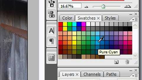 Use the Swatches Palette in Photoshop CS3