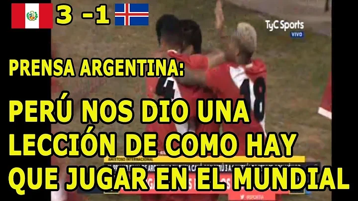 Prensa Argentina: Peru 3 - 1 Islandia, Per nos dio...