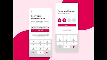 OTP Login UI Design || Adobe XD