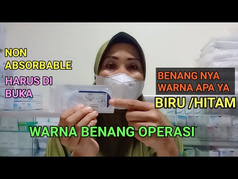 WARNA BENANG JAHIT LUKA YANG HARUS DI LEPASKAN  - BENANG WARNA BIRU BOLEH DI LEPASKAN⁉️