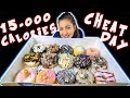 GIRL EATS 15.000+ CALORIES IN A DAY | INSANE CHEATDAY