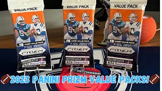 GREAT VALUE! 2023 NFL Panini Prizm Value Packs x3