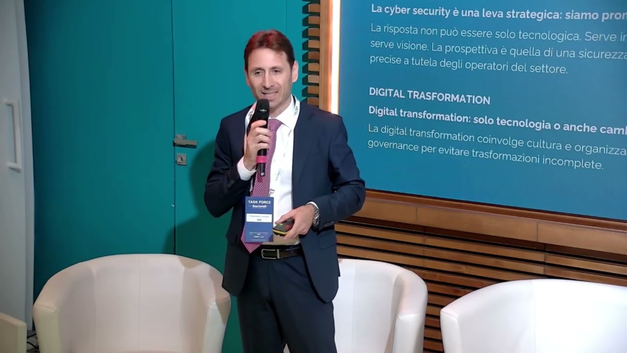 Francesco Ceraso, Manager Cyber Intelligence di Security, Eni - Task Force Italia - 28 ottobre  2025