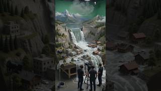 Insane Practical VFX Missile Strike Causes Massive Dam Collapse & Flood! 🤯 #shorts #viral #usashorts