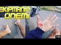 MOTOSİKLET KAZASI | EKİPMANIN ÖNEMİ | ADAMI UYARDIM | BELİNDE SİLAH VAR