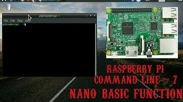 raspberry commands tutorial 7... Nano command basic in tami