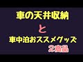 天井収納と車中泊おススメグッズ