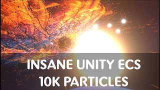 Unity DOTS experiment. 10k cubes with trails, physics, joints and custom gravity. screenshot 2