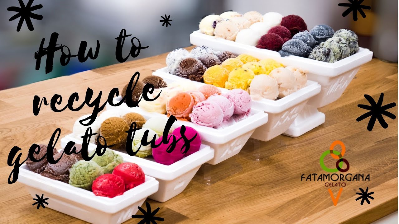 How to recycle Gelato Tubs! YouTube