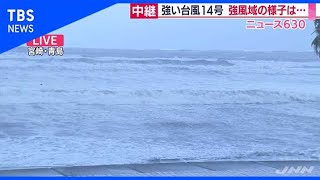 台風14号、強風域 宮崎の様子は