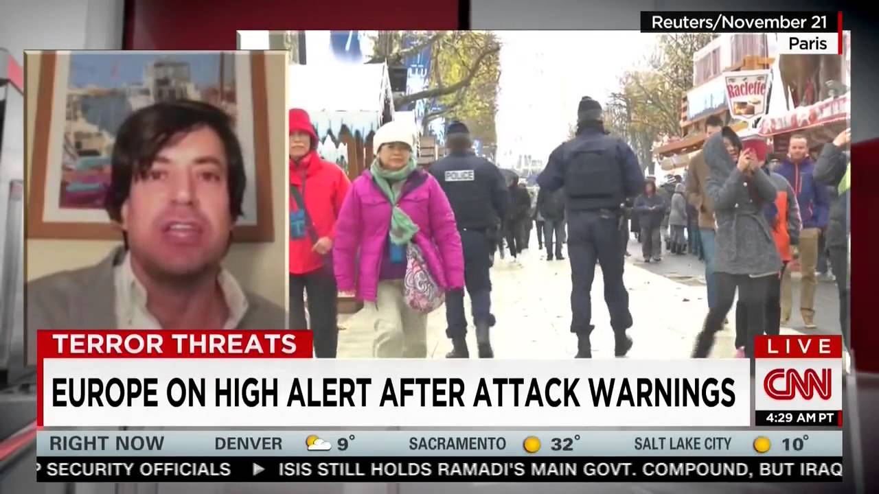 David Tafuri on CNN 12.27.15 discussing the terror warning in Europe