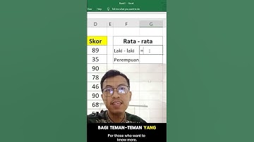 Menghitung nilai rata - rata berdasarkan kriteria tertentu #shorts #excel