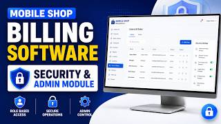Mobile Shop Billing Software Security & Admin Module | User Roles & Permissions | Data Security 2026 screenshot 4
