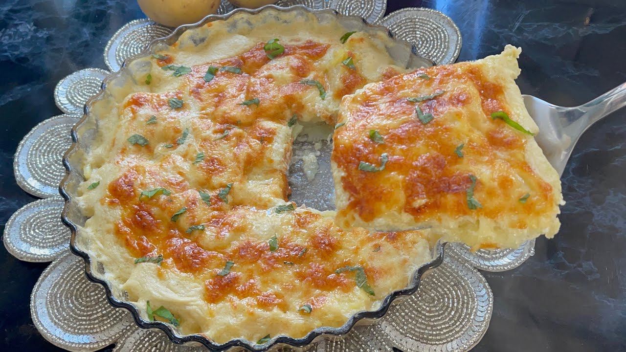 3 patatesle kolay ve hızlı lezzetli!????Bir akşam yemeği, Sütlü patates fırınlaması.☺️