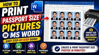 How to Print Passport Size Photos in Microsoft Word | Easy Step-by-Step Tutorial screenshot 3