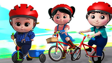 chúng ta hãy đi một bài hát xe đạp | vần điệu trẻ | trẻ em bài hát | Lets Ride A Bicycle | Kids Song