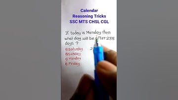 Calendar | Calendar Shortcuts Tricks | Reasoning Classes| Calendar Reasoning | #shorts