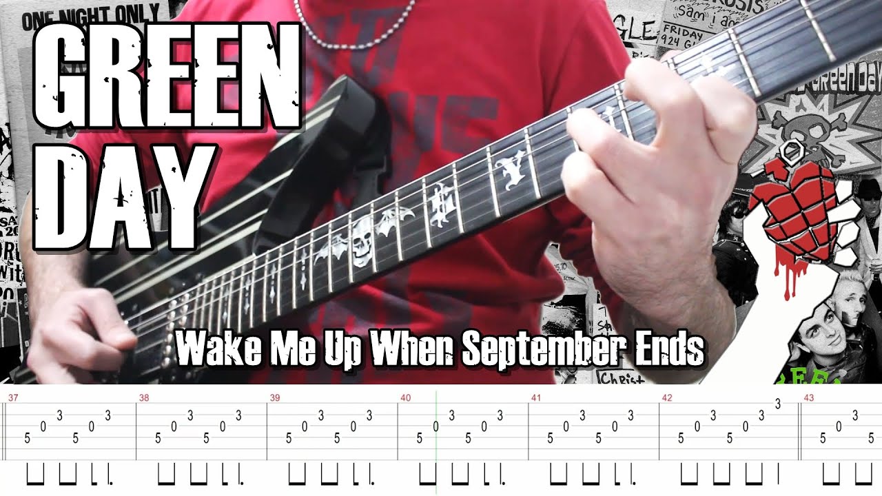 Green Day - Wake Me Up When September Ends (Guitar Cover + TABS)
