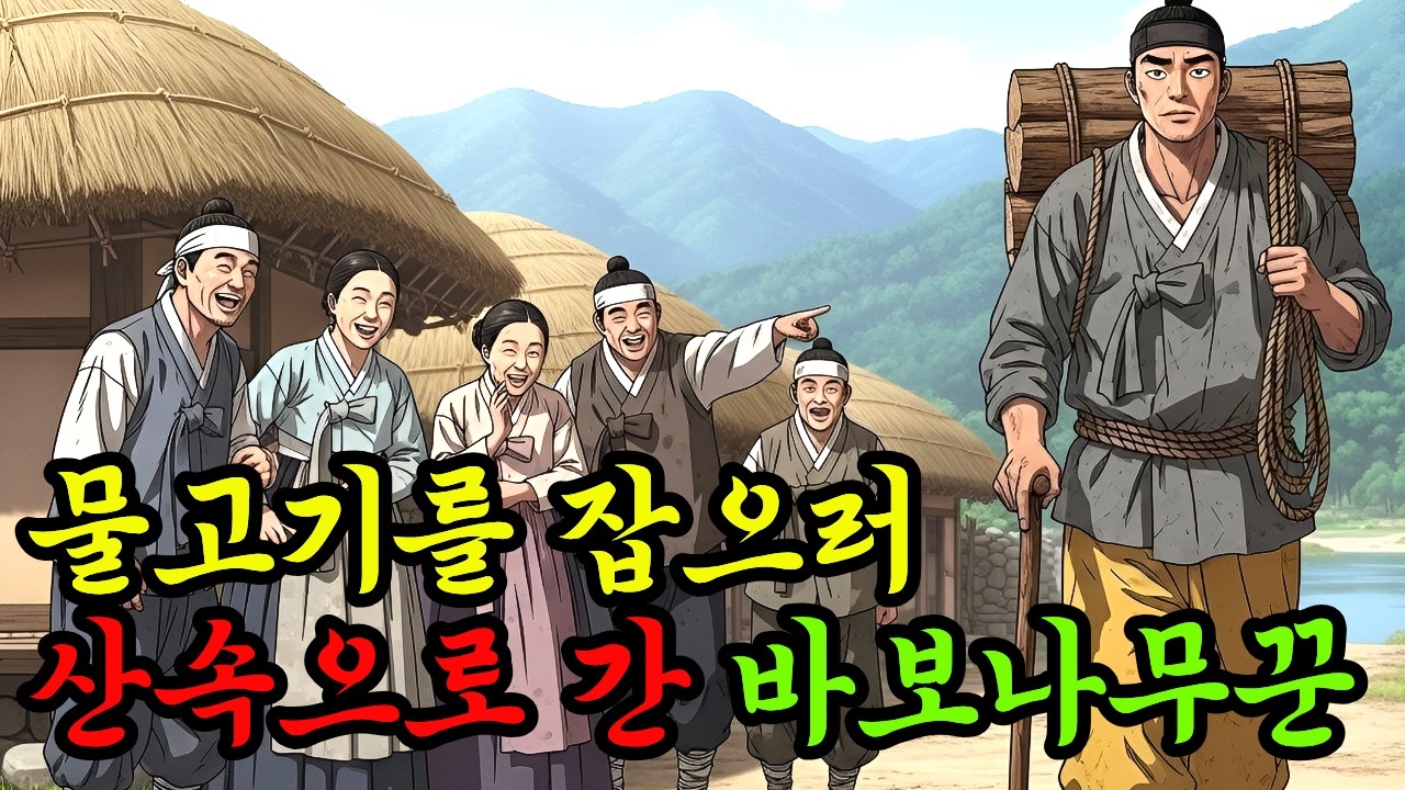 물고기를 잡는데 왜 바다가 아니고 산으로 간 나무꾼[ 야담 민담 전설 설화 옛날이야기]