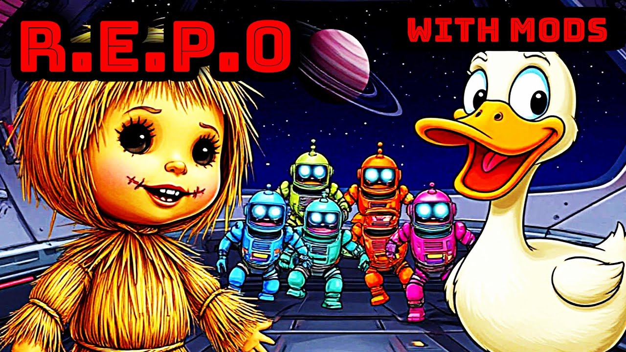 R.E.P.O 🔥: СОЛОМЕННАЯ КУКЛА хотела нас достать... но мы СБЕЖАЛИ! |