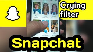 Snapchat crying Face filter effect screenshot 4