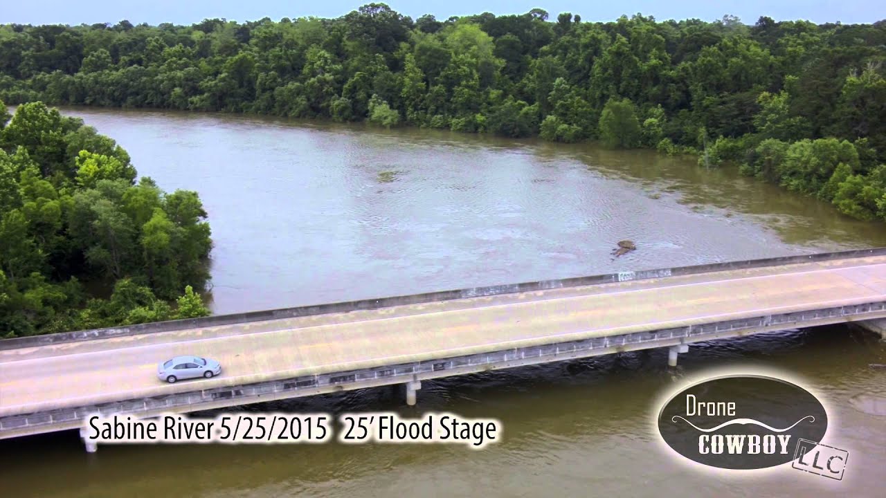 Flood Texas Drone Video Sabine River YouTube