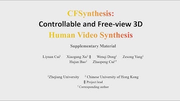 Controllable and free-view 3d human video synthesis (ICMR