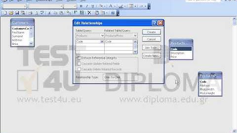 Create a one-to-one relationship between the Code fields of the Products and the ProductsPhoto...