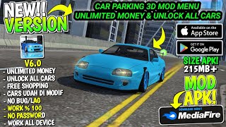 CAR PARKING 3D V6.0 MOD APK NEW UPDATE TERBARU 2025 UNLOCK ALL CARS & NO PASSWORD screenshot 3