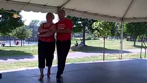 Cynthia Harkness & Al Witt dance the Texas 2-Step