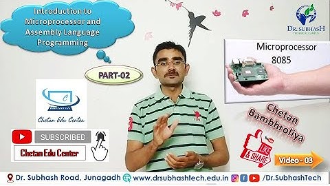 Video 03 | Introduction to #Microprocessor8085 #MALP Part 2 | By Chetan Bambhroliya