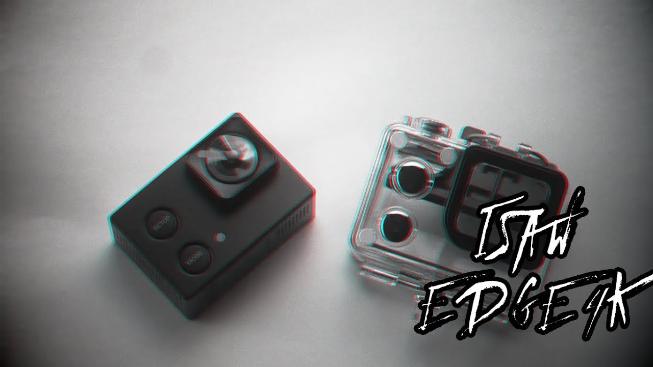 ISAW EDGE 4K Actionkamera (16 Megapixels, 1080p 60fps, WiFi, LCD)