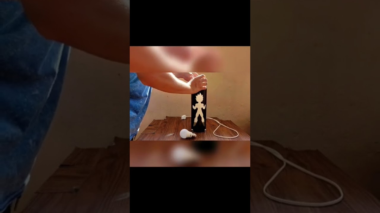 Como fazer Lumin&aacute;ria em pvc Vegeta. Fa&ccedil;a sua renda extra.