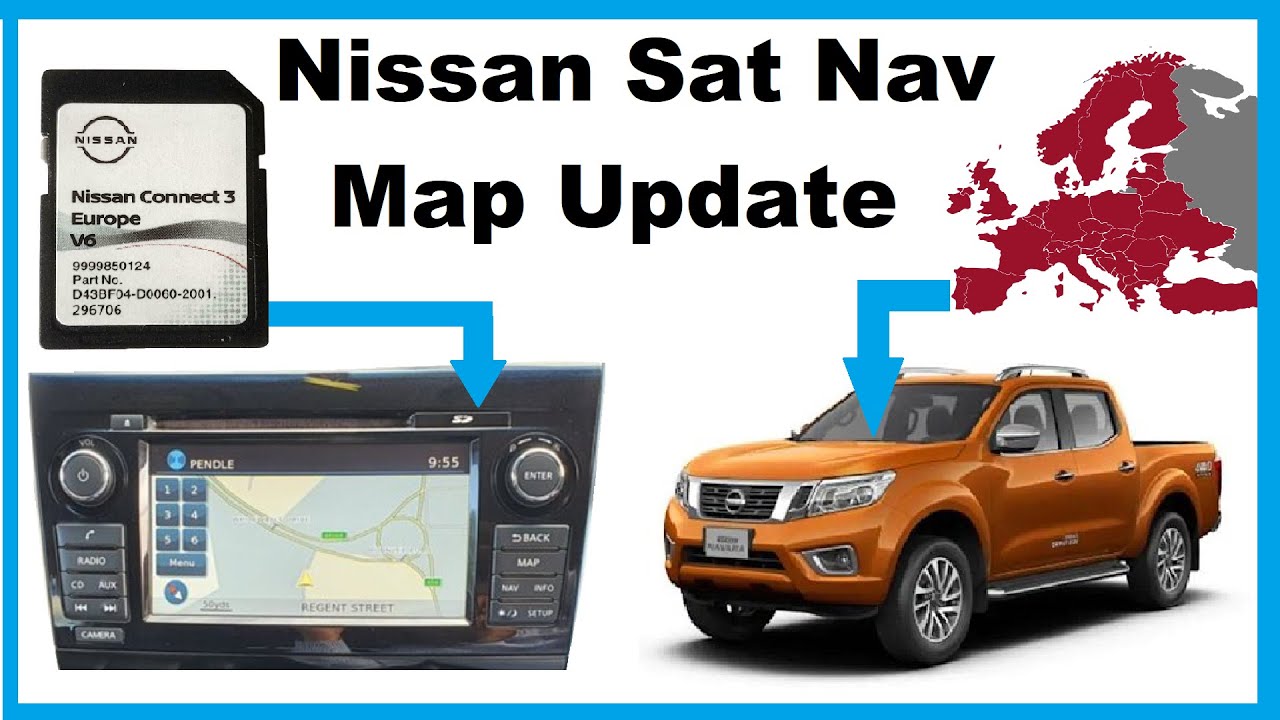 Nissan Note Sat Nav car stereo with Map SD Card, LCN Connect CD player radio