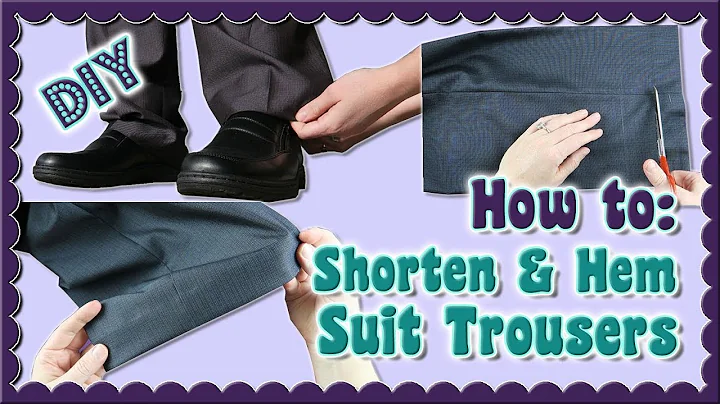 DIY | How to shorten and hem Suit Trousers/ Dress Pants • Sami Doll Tutorials