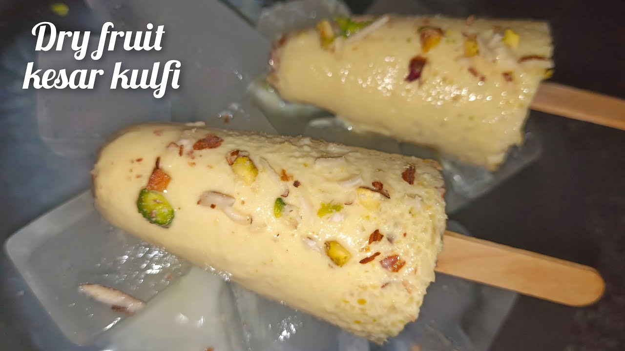 Kesar dryfruit kulfi recipe How to make Kesar dry fruit kulfi recipe