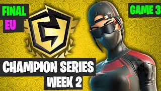 Fortnite FNCS Week 2 DUO EU FINAL Game 3 Highlights Fortnite Champion Series