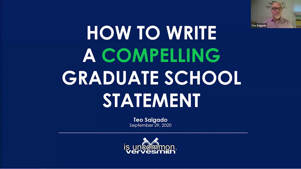 writing a compelling personal statement