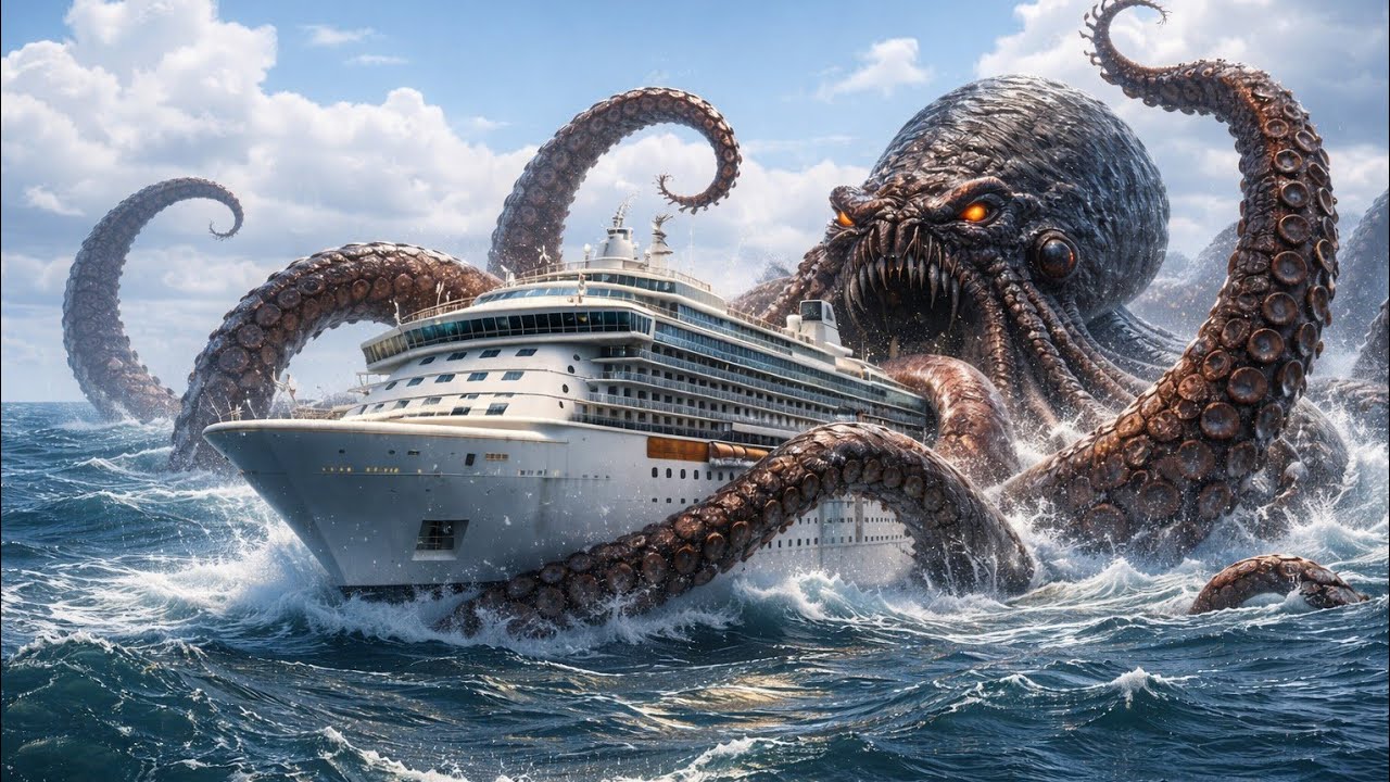 Titan Kraken Attacks a Luxury Cruise Ship!