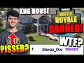 Fortnite Getting BANNED..? Why? KNG House Tour! 100,000 Arena Points!?! Bugha Loses DH To TAXI!