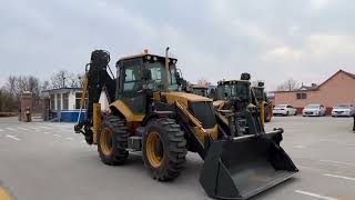 Compact Backhoe Loader CE Approved Euro 5 Stable Performance Easy Operation for Agricultural...