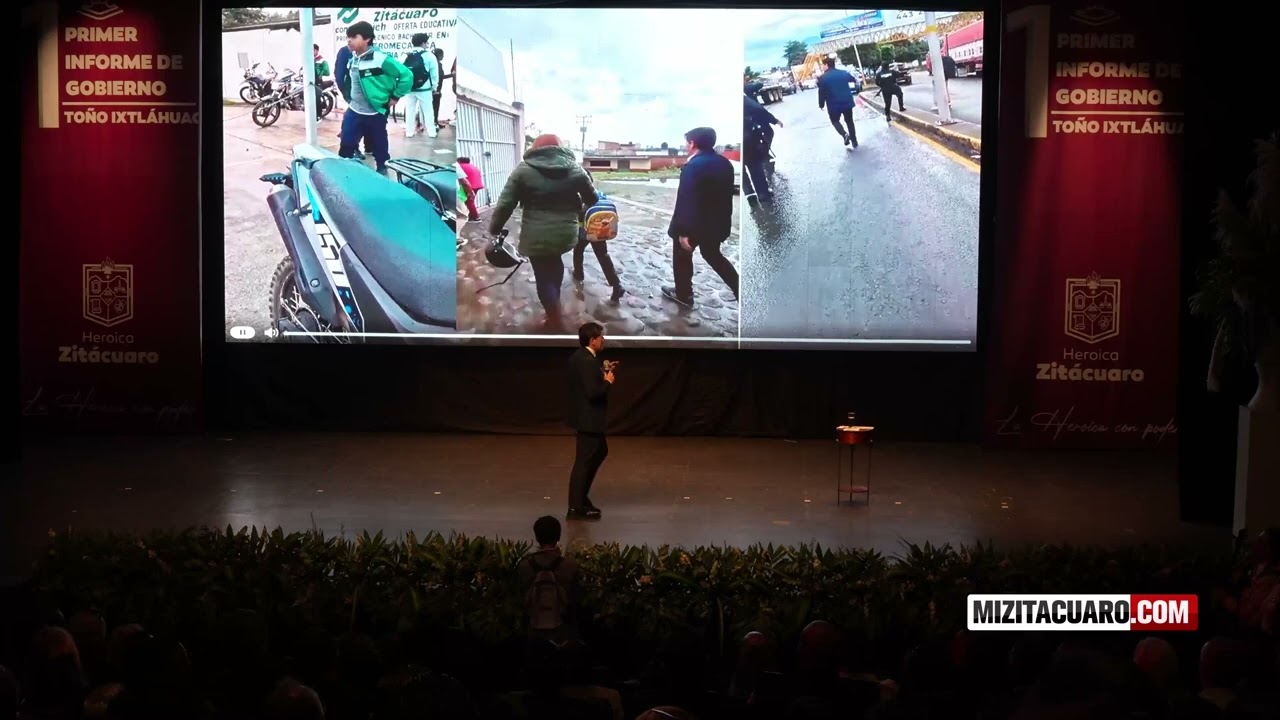 Antonio Ixtláhuac Orihuela rinde primer informe de gobierno en Zitácuaro