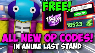 [ALL NEW CODES] Returning To Anime Last Stand! (Noob to Pro Live!)