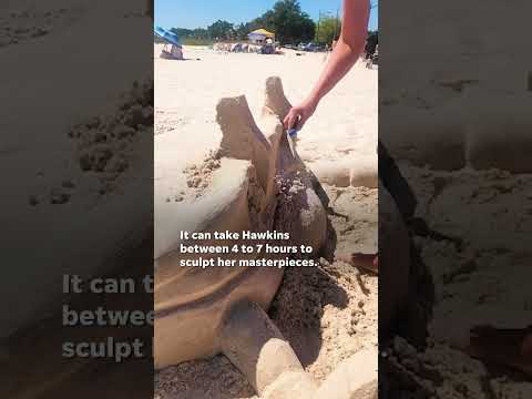 Alabama sculptor uses skills to bring sandcastles to life #Shorts